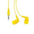 Auriculares conexión Jack y botón seguridad Amarillo