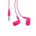 Auriculares conexión Jack y botón seguridad Fucsia