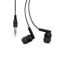Auriculares conexión Jack y botón seguridad Negro