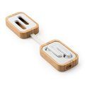 Auriculares inalámbricos con estuche de bambú