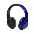 Auriculares plegables inalámbricos panel de control integrado Azul