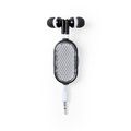 Auriculares retractiles con reflectante Negro