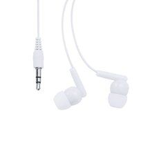 Auriculares conexión Jack y botón seguridad Blanco