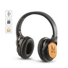 Auriculares inalámbricos de bambú y ABS