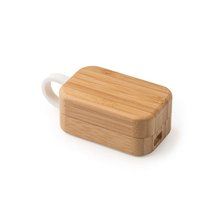 Auriculares inalámbricos con estuche de bambú Crudo