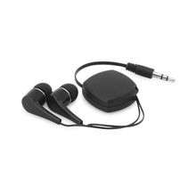 Auriculares Retráctiles Estéreo Negro