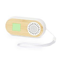 Auriculares Altavoz Bambú 3W | En el lateral de la tapa | 25 x 20
