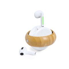 Auriculares Bluetooth con Estuche Bambú/Trigo | Area 3 | 3 x 15
