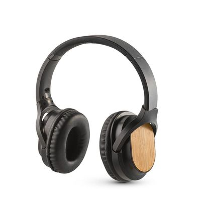 Auriculares inalámbricos de bambú y ABS