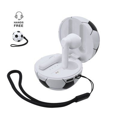 Auriculares 3W con estuche balón de fútbol