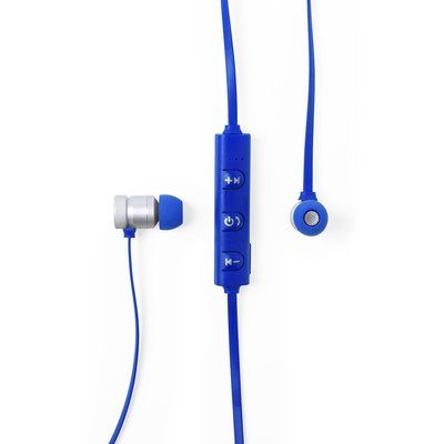 Auriculares Aluminio Bluetooth Magnéticos Azul