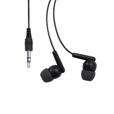 Auriculares conexión Jack y botón seguridad Negro