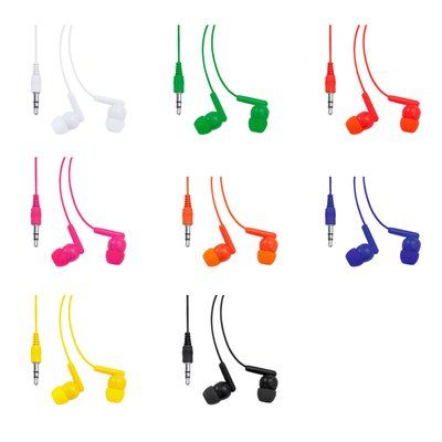 Auriculares conexión Jack y botón seguridad