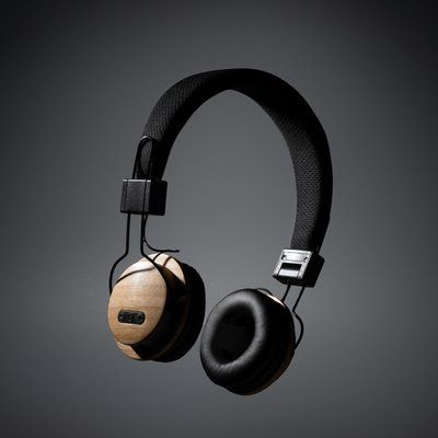 Auriculares diadema inalámbricos RPET y bambú
