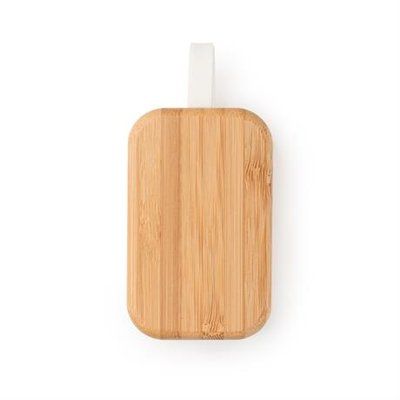 Auriculares inalámbricos con estuche de bambú