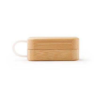 Auriculares inalámbricos con estuche de bambú