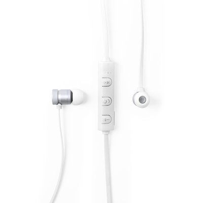 Auriculares Aluminio Bluetooth Magnéticos Blanco