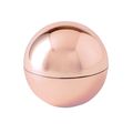 Balsamo labial de vainilla en esfera metalizada Rosa