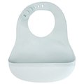 Babero ajustable de silicona con recogemigas