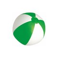 Balón de playa personalizado opaco Ø 28 cm Blanco / Verde