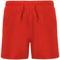 Bañador Ajustable con Bolsillos y Slip Interior Rojo M