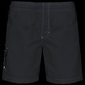 Bañador con cintura elástica y bolsillos Black 3XL