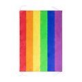 Bandera Orgullo con Cintas Sujeción Rainbow