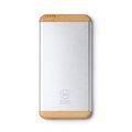 Batería externa 5000 mAh con USB y Tipo C Plata