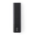 Batería externa de aluminio con 2600mAh Negro Talla Única Adulto