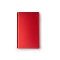 Batería externa de aluminio reciclado Rojo Talla Única Adulto
