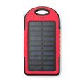 Batería externa solar con 4000mAh Rojo