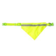 Bandana para mascotas reflectante y ajustable Amarillo Fluor