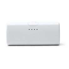 Batería externa de 5000 mAh con linterna Blanco