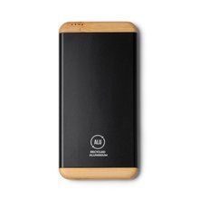 Batería externa 5000 mAh con USB y Tipo C Negro
