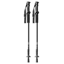 Bastones de trekking plegables Negro Talla Única Adulto