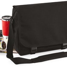 Bandolera tipo mensajero con asa ajustable Black