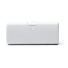 Batería externa de 5000 mAh con linterna Blanco