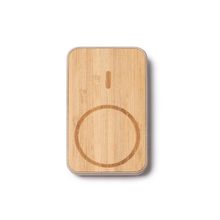 Batería externa de bambú 5000 mAh Crudo