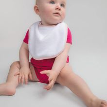 Babero de Rizo Algodón y Poliéster con Velcro White