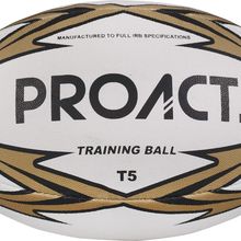 Balón de rugby fácil agarre White / Black / Gold Taille 5
