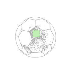 Balón Fútbol Retro Tamaño 5 | En uno de los gajos | 40 x 40