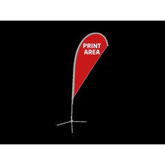 Bandera Gota 2m para Gráfica180x87cm | Poliéster | 870 x 1800