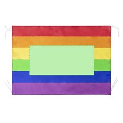 Bandera Orgullo con Cintas Sujeción | Centrado | 650 x 300