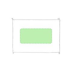 Bandera tamaño XL 100x70cm en suave poliéster publicitaria | Cara A Centrado | 650 x 300