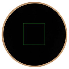 Base de carga en bambú retroiluminada | Frontal | 30 x 30