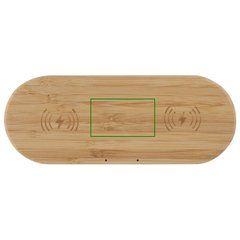 Base de Carga Inalámbrica 5W para 2 Dispositivos | Frontal | 50 x 35