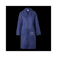 Bata de manga larga con cinturón | Bolsillo inferior derecho | 80 x 80