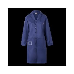 Bata de manga larga con cinturón | Bolsillo inferior izquierdo | 80 x 80