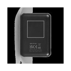 Batería externa de 5000 mAh reciclada | Verso superior | 35 x 35
