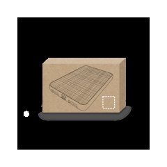 Batería portátil 5000 mAh rPET | Delantera | 25 x 25